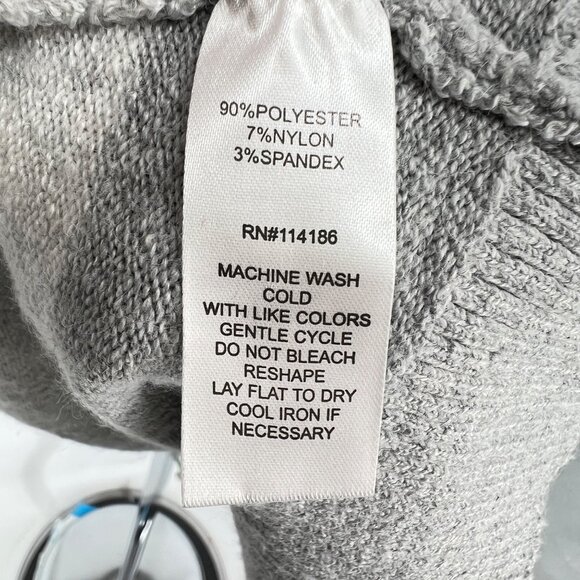 Verve Ami Striped Open Front Cardigan Gray Light Gray Size Large - Picture 11 of 13